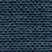 Dark blue fabric texture with horizontal striped pattern, dense weave, and subtle tonal variations; label reads "swan > fabric (h) > h 453 37".